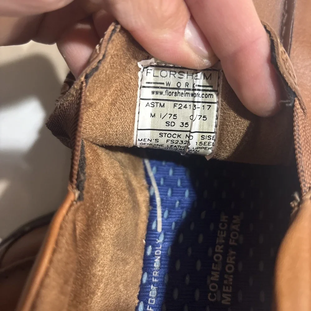 florsheim Bayside Slip On Steel Toe Size 15 EE